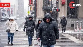 LIVE: Unbelievable Arctic Storm Brings Snow to Georgia &ndash; Macon Covered in White! | DWS News | AL14