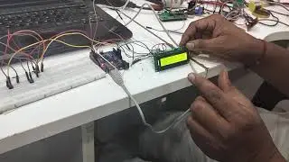 Electronic Notice board - Hardware Output using Arduino _ 16x2 LCD Push Buttons