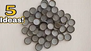 CAM ŞİŞE KAPAKLARI İLE YAPILABİLECEK 5 SÜPER GERİ DÖNÜŞÜM FİKRİ
