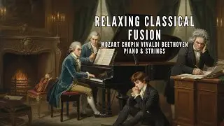 Relaxing Classical Fusion | Mozart Chopin Vivaldi Beethoven Piano & Strings