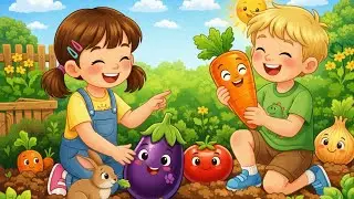 Gartenspa&szlig; mit Mama und Papa 🌱 | Lustiges Gem&uuml;se-Lied f&uuml;r Kinder | Kinderreim Deutsch