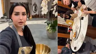 سويت فطور🌙لأصدقاء معاد الأمريكان جنو عالقطايف والسمبوسه😍فخامة قصر هند القحطاني