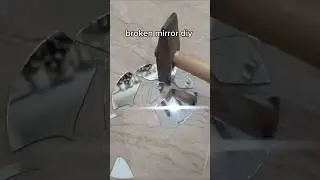 Broken mirror diy || Broken mirror craft ideas #trending #ytshorts #viralvideo #diy #subscribe