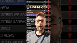 #short BORSE GIU' con le banche centrali #mercatifinanziari #bce #federalreserve #mactrader