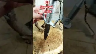 BUCKMASTER 184 US PAT PEND Repl. #knifeskills #wood #asmr #usarmy