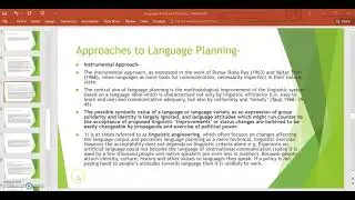 Language policy and planning 2