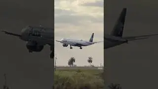 Lindo Pouso de um Embraer E195-E2 da Azul em #Viracopos (Campinas), #shorts #aviation #planespotting