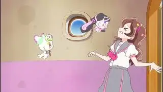 Meroron opens the door for Sakura Uta