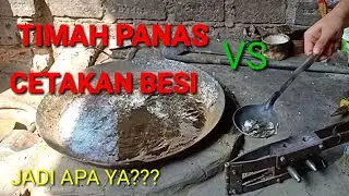 EKSPERIMEN Timah panas vs Cetakan klem aki N70 bingung jadi apaa ??