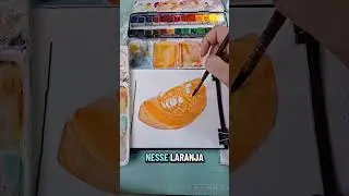 Coisas f&aacute;ceis pra pintar com aquarela, ep de hoje ab&oacute;bora #fy #fypage ##watercolor
