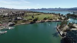 Drone shot of the Channel and London Bridge