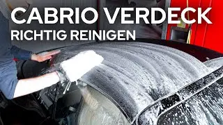 Cabrio Verdeck Reinigen wie ein Profi I Porsche 911 Cabriolet