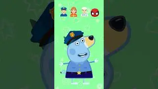 Потрясающие вакансии Bluey! 🚓🔥🩺🕷️ | Развлечения для детей #шорты #bluey #дети
