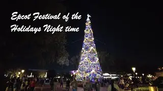 Epcot Festival of the Holidays at Night is Incredible