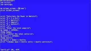 PERL  using input from keyboard STDIN