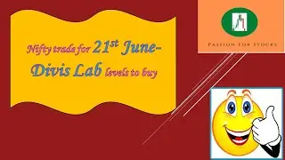 Nifty trade for 21st June and Divis Lab Levels to buy
