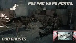 PS Portal Vs PS5 Pro - Side-by-Side Comparison - Call of Duty Ghosts Gameplay