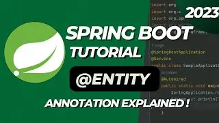 @Entity Annotation in Spring Boot Explained !
