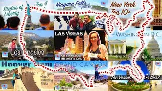 Grand Tour in America (all videos): New York, Washington, Niagara,Los Angeles,Las Vegas,Grand Canyon