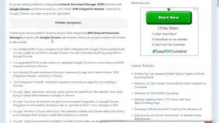 Google Chrome and Attach Internet Download Manager IDM