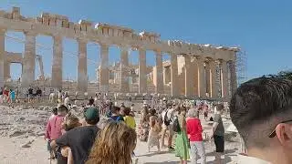 A walk in Acropolis, Athens - Greece | 4K | NO MUSIC
