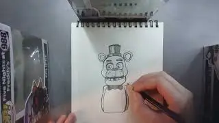 How to draw Freddy Fazbear🐻(from five nights at freddys)