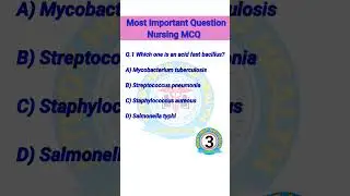 Most important questions !! Nursing MCQ #nursing #nursingstudent #nursingofficer #nursingstaff
