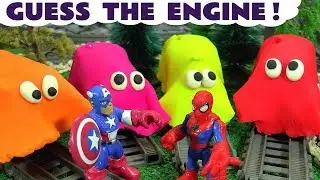 Thomas and Friends Toy Trains Play Doh Guessing Game With The Funlings