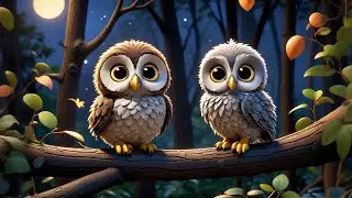 Two Baby Owls Blink in the Dark | Counting & Nighttime Animal Song for Kids | Nursery Rhymes