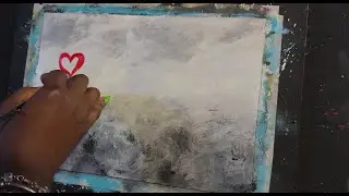 the marching hearts | abstract acrylic painting #valentinesday #artforbeginners #art #easypainting