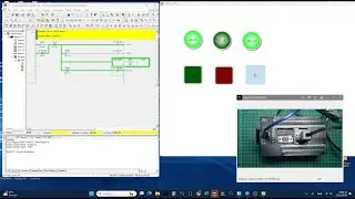 Simulasi online star delta menggunakan PLC CP1E N40 & haiwell scada via port serial CP1W CIF01