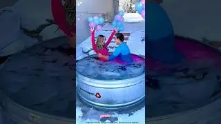Unique gender reveal 🤩🥳#boyorgirl #funny #genderrevealideas #babygender #babygenderreveal