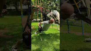 TRX with a Negombo Elephant :-) Michael Sands Yoga is live