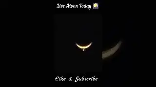 Live Moon Today | Today Moon Live India | Moon And Venus Conjunction #shorts #trending #moon #venus