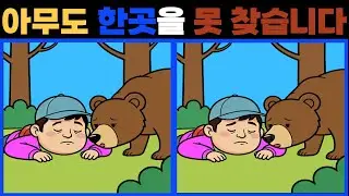 [다른그림찾기] 잠자는 두뇌를 깨우세요. 30분 동안 모두 찾으면 두뇌 나이 20대 고수.복습문제 풀이를 통한 치매예방