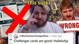 There's BIGGER Problems than Challenger Cards in 40K.