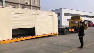 FCR 5C flatbed car carrier with container for new car transportation and recovery