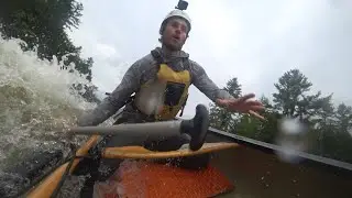 Whitewater Canoeing and Camping on the Lower Madawaska River in High Water
