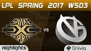 SS vs VG Highlights Game 2 LPL Spring 2017 W5D3  Snake vs Vici Gaming