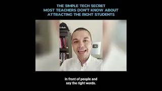 The Simple Tech Secret Most Teachers Don&rsquo;t Know About Attracting The Right Students