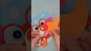 DIY Sea Animal Busy Book #feltcrafttutorial #sewingcrafts #crab #quietbooktutorial #feltbook #diy