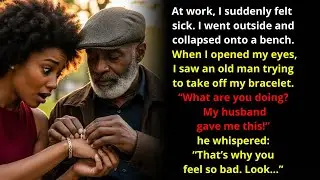 I felt sick at work, passed out outside, and woke up with a man holding my wrist.