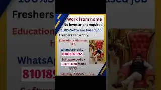 Ecommerce Projection Work from Home   ( No Investment Required) [A Software Based Job
