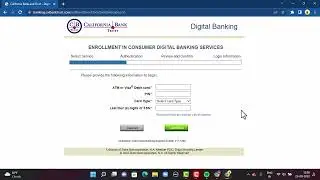 California Bank & Trust : Sign Up Online Banking | Online Enrollment