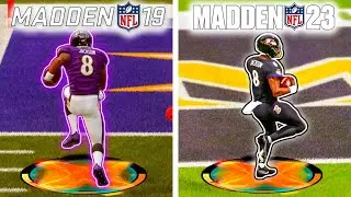 A Touchdown With Lamar Jackson In EVERY Madden!