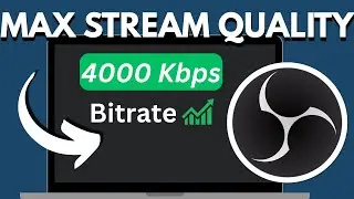 How to configure the bitrate in OBS Studio for streaming