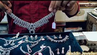 Premium quality diamond cut necklace set|2025
