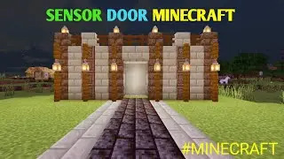 HOW TO MAKE SENSOR DOOR IN MINECRAFT| TECHNO GAMERZ|MINECRAFT PE|mcpehindi|Minecraft hindi|mcpe tips
