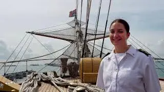 Aboard the Amerigo Vespucci in Singapore!