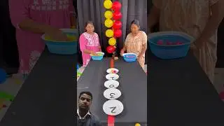 Ball fix in number plate or pop the balloon top first challenge #shorts